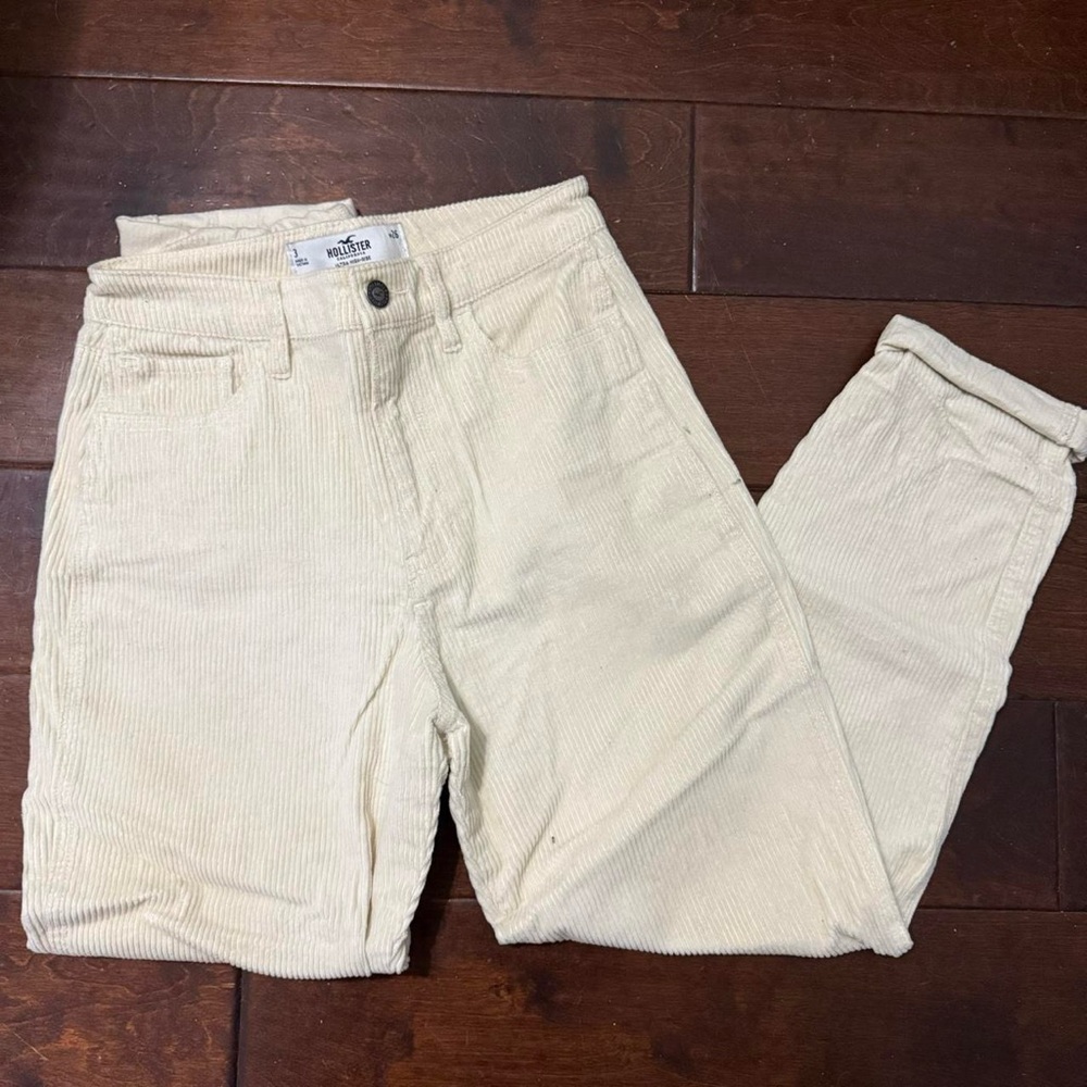 Women’s Cream Corduroy Pants